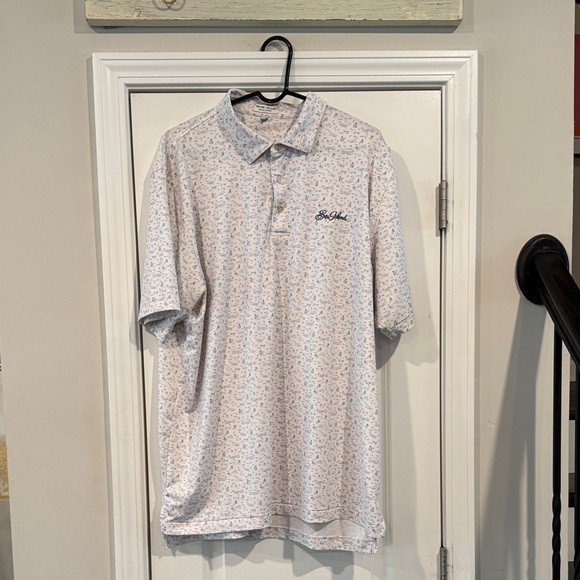 Peter Millar Men's White Shirt with Colorful Print - Picture 4 of 6